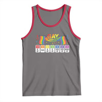 Funny Gay Agenda Tank Top Weekly Schedule Pride LGBT Pride