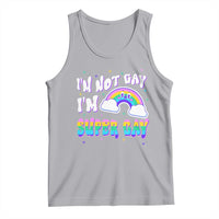 Funny LGBT Pride Tank Top I'm Not Gay I'm Super Gay Cute Rainbow