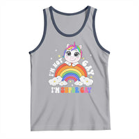 Funny LGBT Pride Tank Top I'm Not Gay I'm Super Gay Funny Unicorn Rainbow