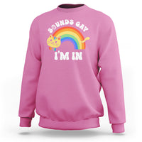 LGBT Cat Lover Sweatshirt Sound Gay I'm In Funny Rainbow Cat - Wonder Print Shop