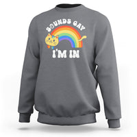 LGBT Cat Lover Sweatshirt Sound Gay I'm In Funny Rainbow Cat - Wonder Print Shop
