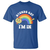 LGBT Cat Lover T Shirt Sound Gay I'm In Funny Rainbow Cat - Wonder Print Shop
