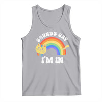 LGBT Cat Lover Tank Top Sound Gay I'm In Funny Rainbow Cat