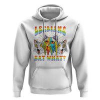 Lesbians Eat What? Funny Scared Cat LGBT Pride Hoodie - Wonder Print Shop
