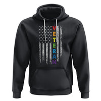 LGBT Veteran Hoodie American Flag Rainbow Military Army - Wonder Print Shop
