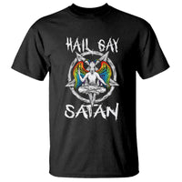 Hail Gay Satan T Shirt Goth Baphomet Devil LGBT Pride - Wonder Print Shop