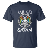 Hail Gay Satan T Shirt Goth Baphomet Devil LGBT Pride - Wonder Print Shop