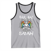 Hail Gay Satan Tank Top Goth Baphomet Devil LGBT Pride