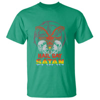 Hail Gay Satan T Shirt Skull Goth Baphomet Devil LGBT Pride - Wonder Print Shop