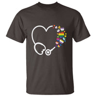LGBT Nurse T Shirt Rainbow Flag Stethoscope Nurse RN Gay Pride - Wonder Print Shop