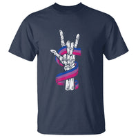 Pansexual Pride T Shirt Skeleton Rock Hand LGBTQ Pans Flag - Wonder Print Shop