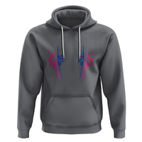 Pansexual Pride Hoodie Skeleton Rock Hand LGBTQ Pans Flag - Wonder Print Shop