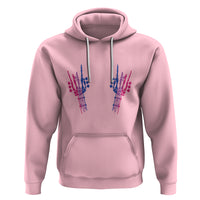 Pansexual Pride Hoodie Skeleton Rock Hand LGBTQ Pans Flag - Wonder Print Shop