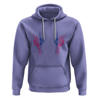 Pansexual Pride Hoodie Skeleton Rock Hand LGBTQ Pans Flag - Wonder Print Shop