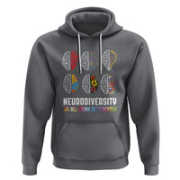 Neurodiversity Hoodie We All Think Differently Autism ADHD ASD - Wonder Print Shop