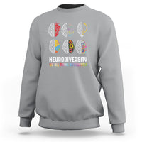 Neurodiversity Sweatshirt We All Think Differently Autism ADHD ASD - Wonder Print Shop