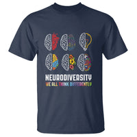 Neurodiversity T Shirt We All Think Differently Autism ADHD ASD - Wonder Print Shop