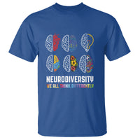 Neurodiversity T Shirt We All Think Differently Autism ADHD ASD - Wonder Print Shop