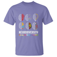 Neurodiversity T Shirt We All Think Differently Autism ADHD ASD - Wonder Print Shop