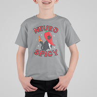 Neurodiversity T Shirt For Kid Neuro Spicy Funny Cat Lover Autism ADHD ASD - Wonder Print Shop
