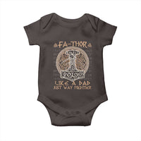 Funny Viking Dad Baby Onesie Fathor Like A Dad Just Way Mightier