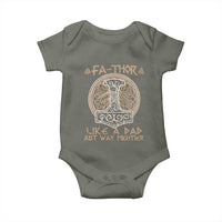 Funny Viking Dad Baby Onesie Fathor Like A Dad Just Way Mightier
