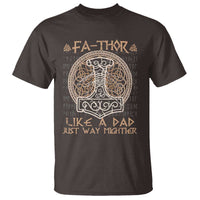 Funny Viking Dad T Shirt Fathor Like A Dad Just Way Mightier
