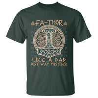 Funny Viking Dad T Shirt Fathor Like A Dad Just Way Mightier