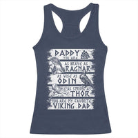 Viking Dad Racerback Tank Top As Brave As Ragnar As Wise As Odin As Strong As Thor