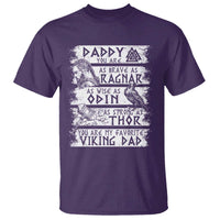 Viking Dad T Shirt As Brave As Ragnar As Wise As Odin As Strong As Thor