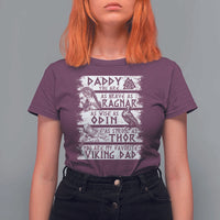 Viking Dad T Shirt For Women As Brave As Ragnar As Wise As Odin As Strong As Thor
