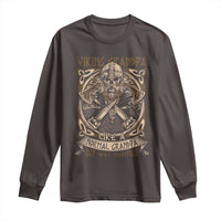 Viking Grandpa Long Sleeve Shirt Like A Normal Grandpa But Way Mightier