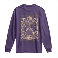 Viking Grandpa Long Sleeve Shirt Like A Normal Grandpa But Way Mightier