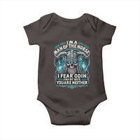 Viking Baby Onesie I Am A Man Of The Norse I Fear Odin And My Wife