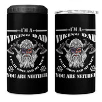 Viking Dad 4 in 1 Can Cooler Tumbler I Fear Odin And My Wife