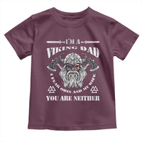 Viking Dad Toddler T Shirt I Fear Odin And My Wife