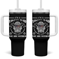 Viking Dad Tumbler With Handle I Fear Odin And My Wife