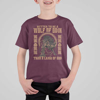 Viking T Shirt For Kid Better To Be Wolf Of Odin Norse Mythology