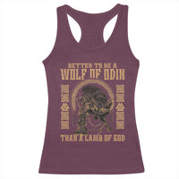 Viking Racerback Tank Top Better To Be Wolf Of Odin Norse Mythology