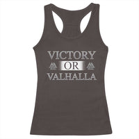 Viking Racerback Tank Top Victory Or Valhalla Norse Mythology