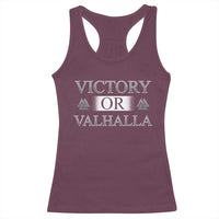 Viking Racerback Tank Top Victory Or Valhalla Norse Mythology