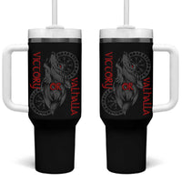 Viking Victory Or Valhalla Tumbler With Handle Norse Mythology