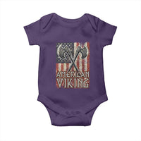 American Viking Baby Onesie American Flag Axe Norse Mythology