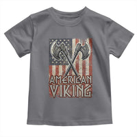 American Viking Toddler T Shirt American Flag Axe Norse Mythology