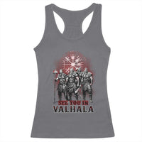 Viking Warrior Racerback Tank Top See You In Valhalla