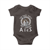 Viking Baby Onesie Too Many Idiots Not Enough Axes