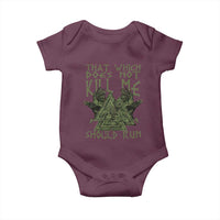 Viking Baby Onesie That Which Does Not Kill Me Should Run Valknut