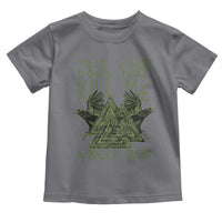 Viking Toddler T Shirt That Which Does Not Kill Me Should Run Valknut