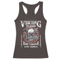 Viking Blood Runs Through My Veins Racerback Tank Top
