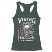 Viking Blood Runs Through My Veins Racerback Tank Top